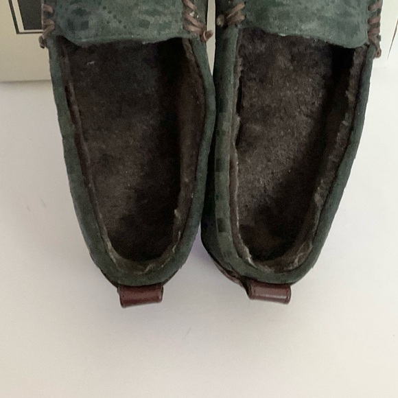 Frye Morgan Suede Leather Shearling Line Slip On Loafer Shoes - Picture 6 of 12